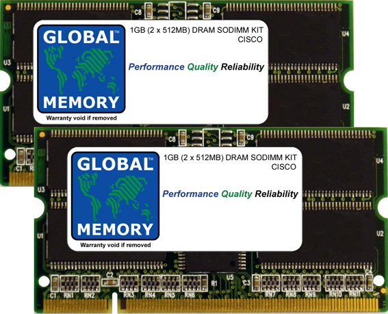 1GB (2 x 512MB) DRAM SODIMM MEMORY RAM KIT FOR CISCO 7304 ROUTERS NPE-G100 (7304-MEM-G100-1GB) 1GB (2 x 512MB) DRAM SODIMM MEMORY RAM KIT FOR CISCO 7304 ROUTERS NPE-G100 (7304-MEM-G100-1GB)